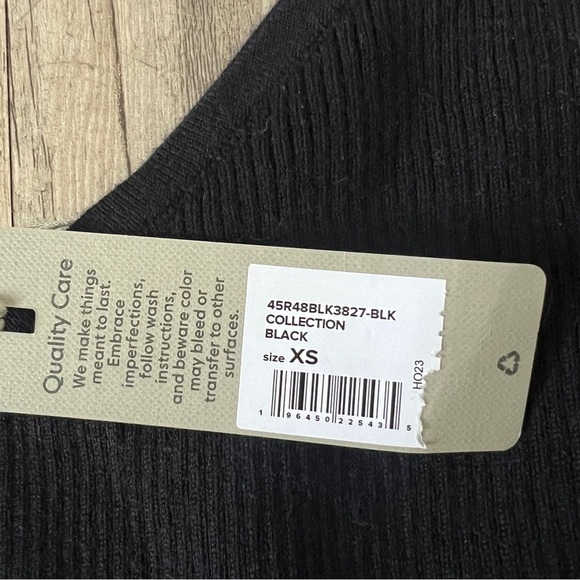 Hudson Jeans Merino Wool One Shoulder Dress Maxi in Black - Picture 7 of 7